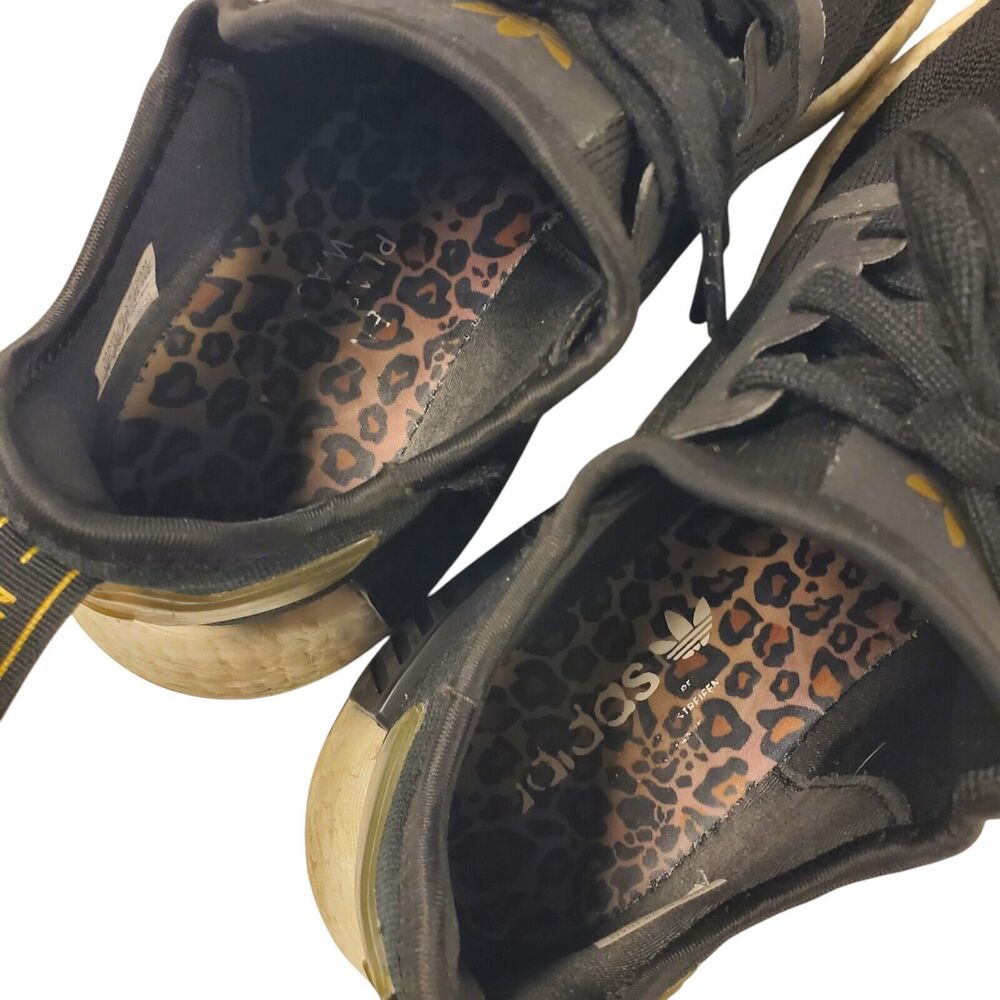 ADIDAS Shoes NMD R1 Boost Womens Size 9 BLACK LEOPARD Athletic Sneaker GX2027 - Picture 8 of 11